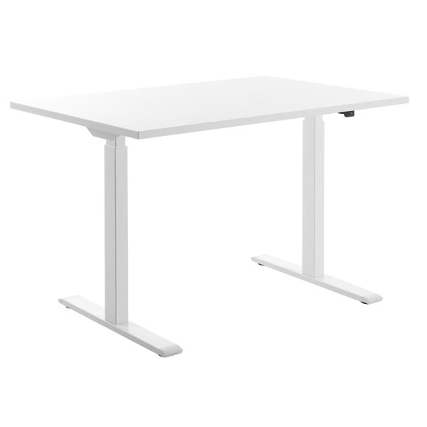 Topstar Bureau réglable en hauteur, (L)1.800 mm, blanc/hêtre