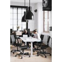 Topstar Bureau réglable en hauteur, (L)1.800 mm, gris/blanc