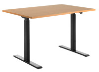 Topstar Sitz- Steh-Schreibtisch, (B)1.800 mm, schwarz weiss