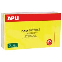 APLI Cube de notes adhésives FUNNY Notes!, 75 x 75 mm