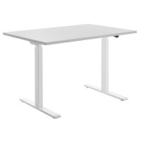 Topstar Bureau réglable en hauteur, (L)1.800 mm blanc/érable