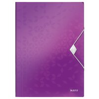 LEITZ Chemise à élastique WOW, A4, PP, rouge