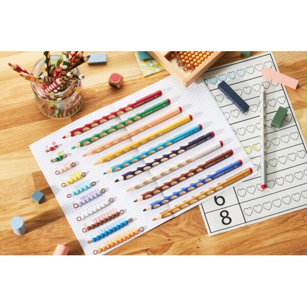 STABILO Dreikant-Buntstift EASYcolors R, grau