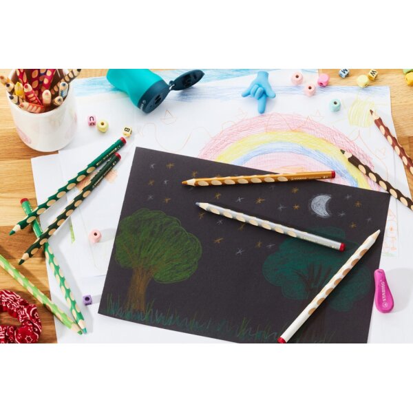 STABILO Dreikant-Buntstift EASYcolors R, blauviolett