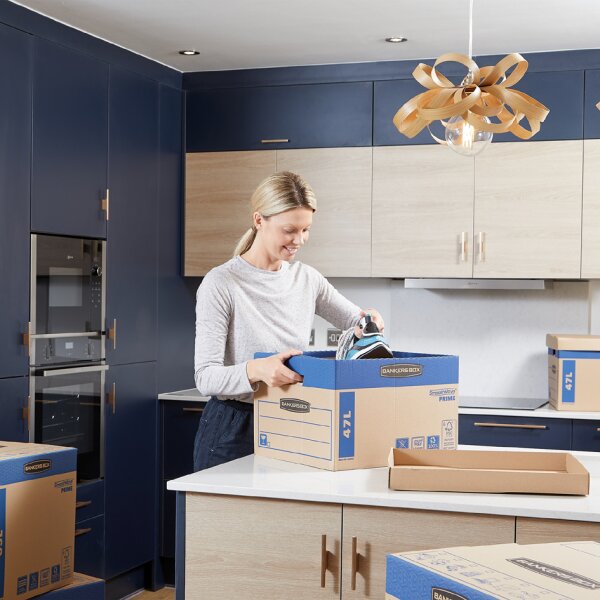 Fellowes BANKERS BOX Carton d&eacute;m&eacute;nagement SmoothMove FastFold