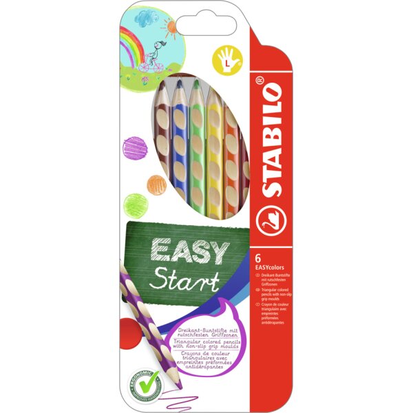STABILO Crayon de couleur EASYcolors R, étui de 12