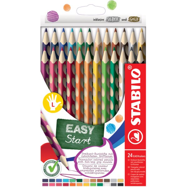 STABILO Crayon de couleur EASYcolors R, étui de 12
