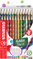 STABILO Dreikant-Buntstifte EASYcolors R, 24er Etui
