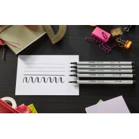 STABILO Creative Tips ARTY BLACK, 5er Kartonetui