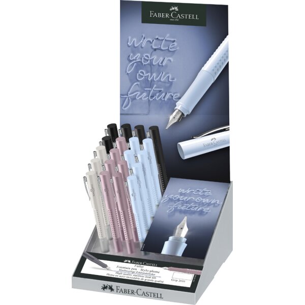 FABER-CASTELL Stylo plume GRIP 2010 M, en présentoir