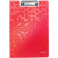 LEITZ Klemmbrett-Mappe WOW, DIN A4, Polyfoam, rot