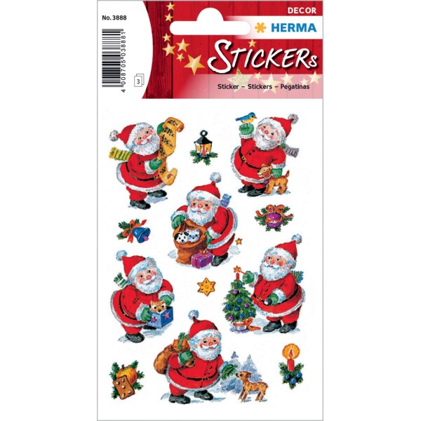 HERMA Weihnachts-Sticker DECOR "Weihnachtsmann"