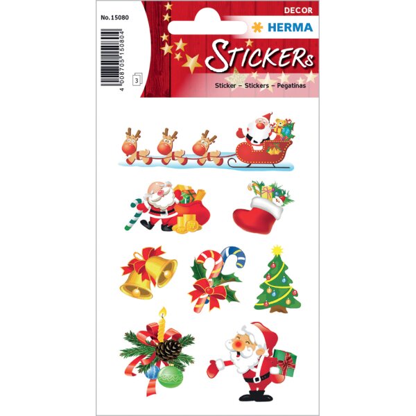 HERMA Weihnachts-Sticker DECOR "Weihnachtsmann"
