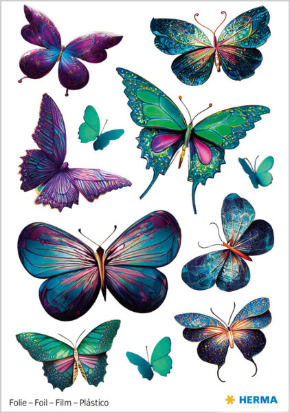 HERMA Sticker pailleté MAGIC Papillons