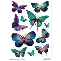HERMA Sticker pailleté MAGIC Papillons violet