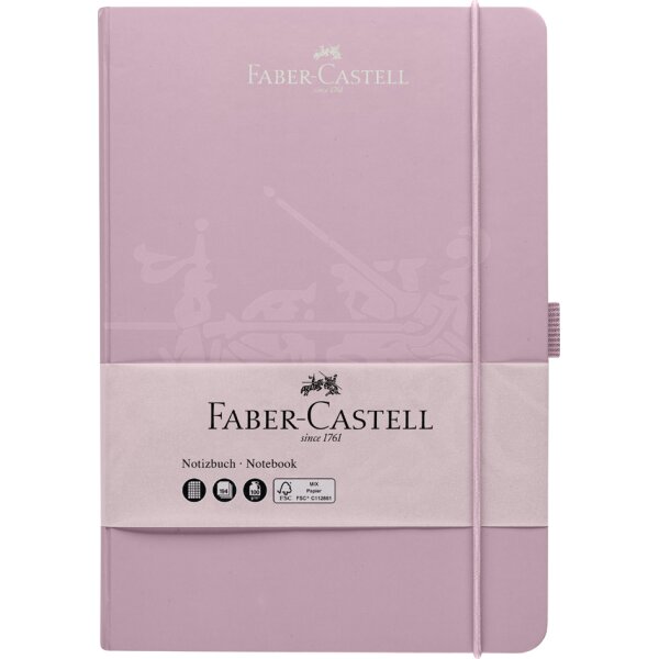 FABER-CASTELL Carnet, A5, quadrillé, noir