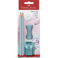 FABER-CASTELL Schreibset GRIP SPARKLE, rosé