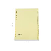 BIELLA Répertoires carton A4 19443100U jaune 1-31