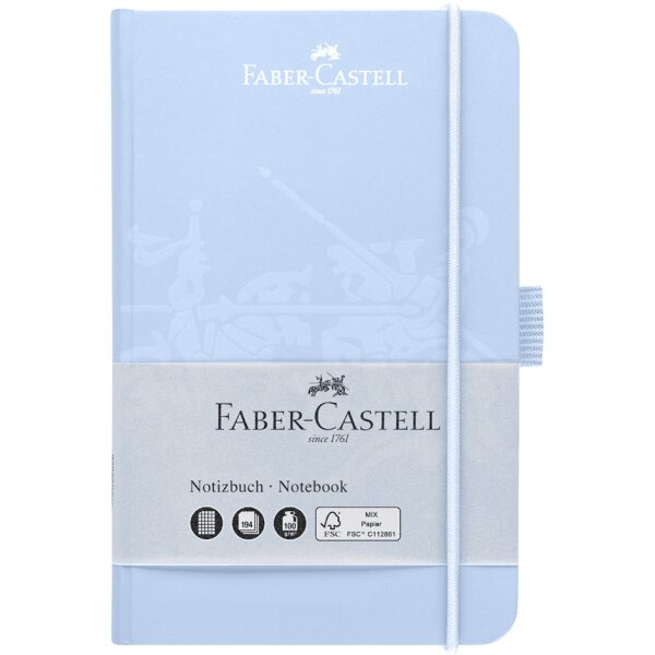 FABER-CASTELL Carnet, A6, quadrillé, noir