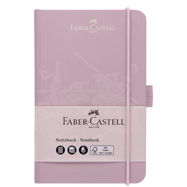 FABER-CASTELL Carnet, A6, quadrillé, noir