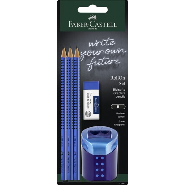 FABER-CASTELL Kit décriture RollOn, bleu