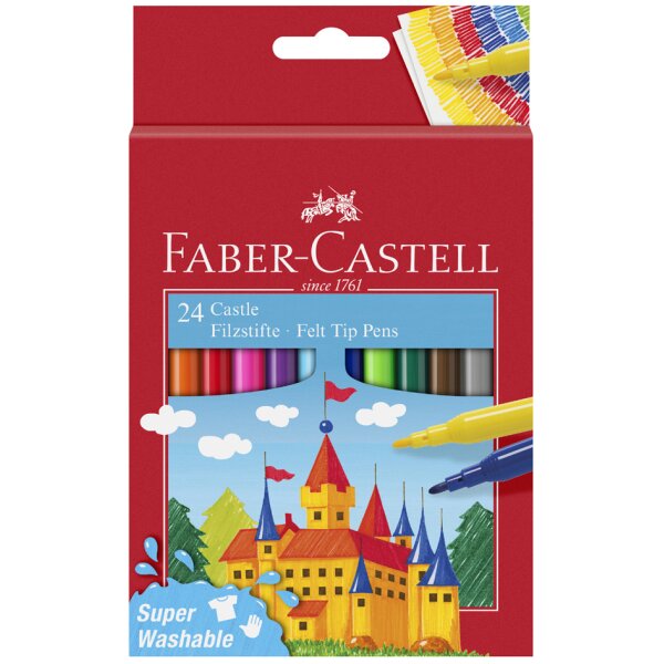 FABER-CASTELL Feutre CASTLE, étui carton de 36