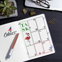 BIC Stylo à bille rétractable 4 Colours,...