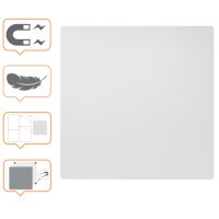 nobo Tableau blanc, acier, 450 x 450 mm, blanc