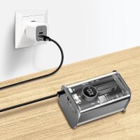 LogiLink Dual-USB-Schnelladegerät-Set, USB-C USB-A,...