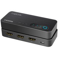 LogiLink 4K 60 Hz HDMI Splitter, 2-fach, schwarz