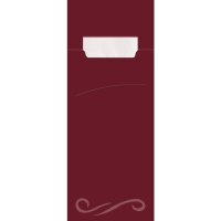 HYGOSTAR Pochette à couverts Classic, plié 1/8, gris/vert