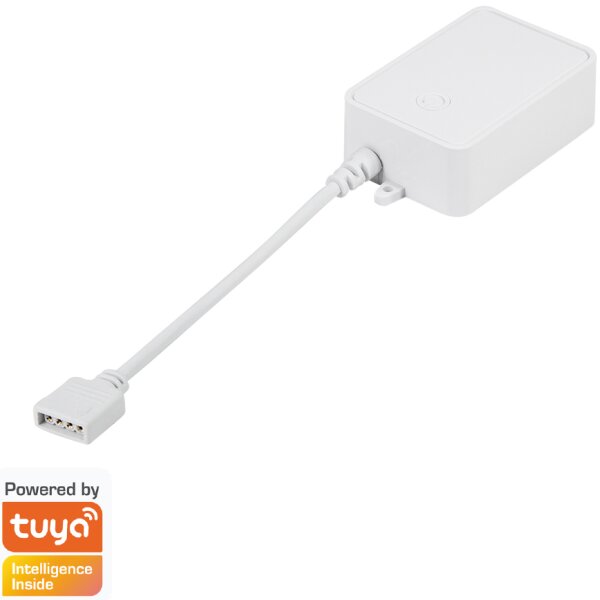 LogiLink Contrôleur RGB WiFi Smart, compatible Tuya, blanc