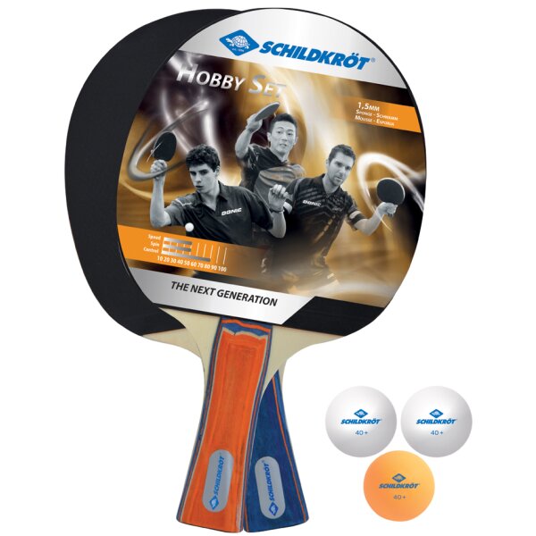 SCHILDKRÖT Kit tennis de table Hobby, pour 2 joueurs