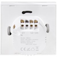 LogiLink Wi-Fi Smart Wandschalter, 2-fach, weiss