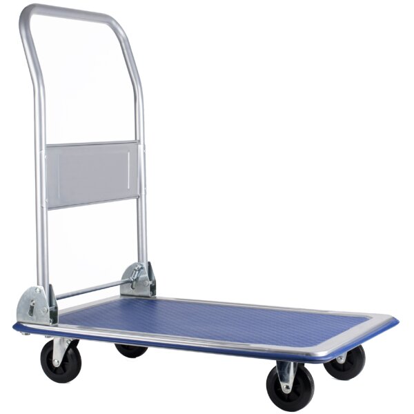 pavo Stahl-Plattformwagen, Tragkraft: 150 kg, schwarz blau