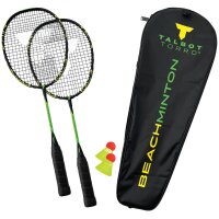 TALBOT torro Kit de beachminton, couleur: noir-vert fluo