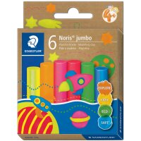 STAEDTLER Pâte à modeler plastiline Noris jumbo, 6 couleurs