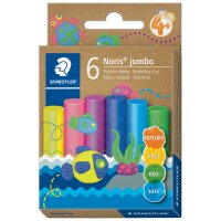 STAEDTLER Pâte à modeler plastiline Noris jumbo, 6 couleurs