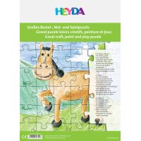 HEYDA Puzzle vierge, 12 pièces, 350 x 500 mm, blanc