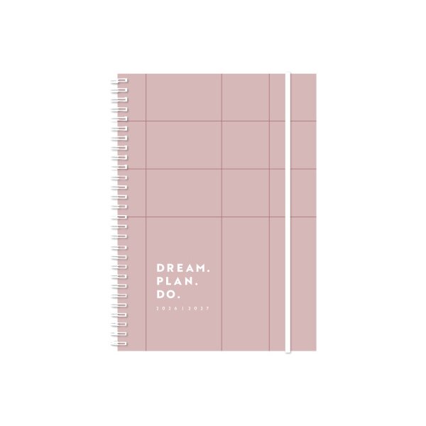 SIMPLEX Agenda scolaire Joy Plus 26/27 500424.27 1S/2P 17M rose ML 14.8x21cm