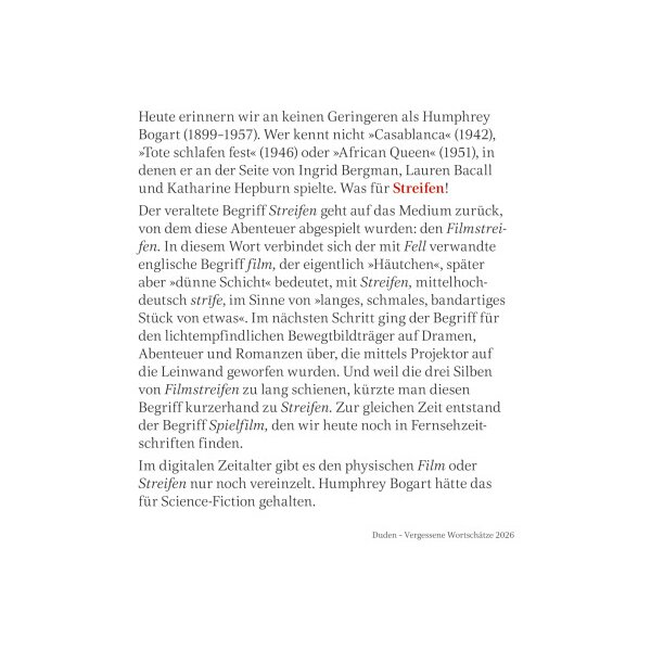 HARENBERG Abreisskalender 2026 3310079+26 Duden Wortschätze DE 11x14cm