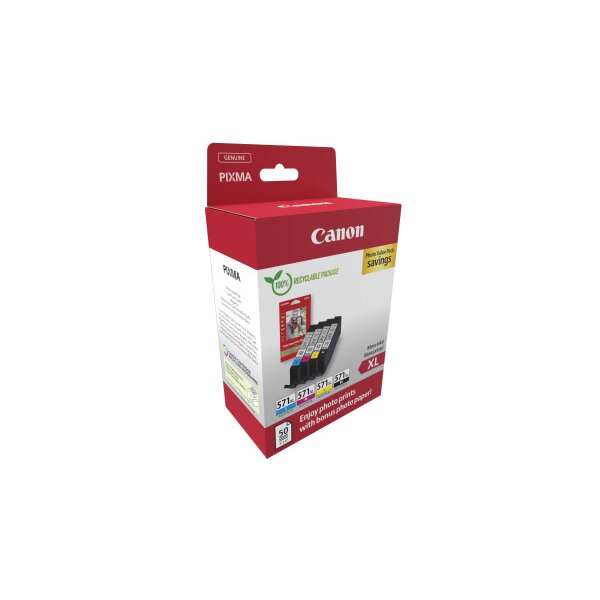 CANON Ink Photo Value Pack XL BKCMY CLI-571VAL PIXMA MG5750 11ml