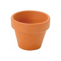 GLOREX Tontopf terracotta 4cm 62300804 10 Stück