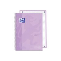 OXFORD Spiralbuch A4+ 400138325 liniert pastelllila 80 Blatt