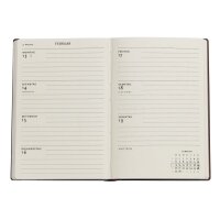PAPERBLANKS Agenda Wildblumen Mini 26/27 DD1725-8 1W/2S 18M DE HOR HC 9.5x14cm