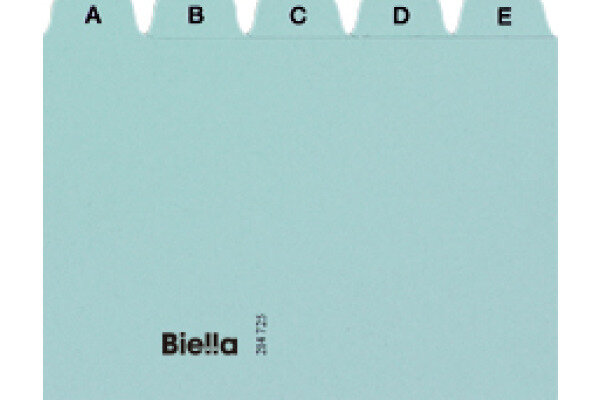 BIELLA Kartei-Leitkarten A-Z A5 21452505U blau 25-teilig