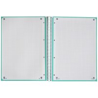 OXFORD Carnet à spirales carreaux A4+ 400117274 menthe pastel 80 feuilles