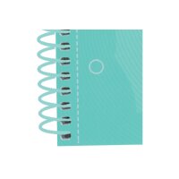 OXFORD Carnet à spirales carreaux A4+ 400117274 menthe pastel 80 feuilles