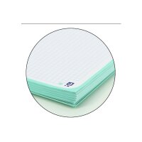 OXFORD Carnet à spirales carreaux A4+ 400117274 menthe pastel 80 feuilles