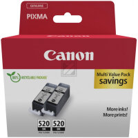 CANON Twin Pack Tinte schwarz PGI-520BK iP 3600 2x19ml